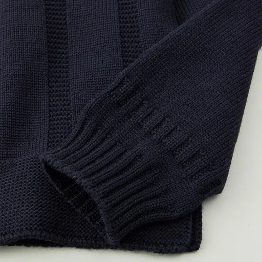 Merino Wool Roll Neck Sweater Made By Guernsey Woollens