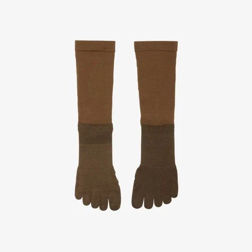 Paper Fiber 5-Toe Mid Cut Socks