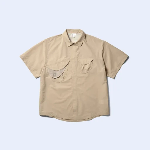 S/S Asymmetric Camp Shirt