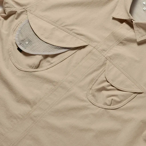 S/S Asymmetric Camp Shirt