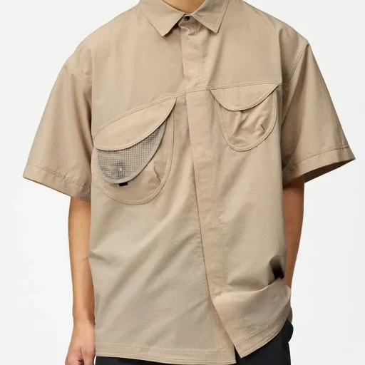 S/S Asymmetric Camp Shirt