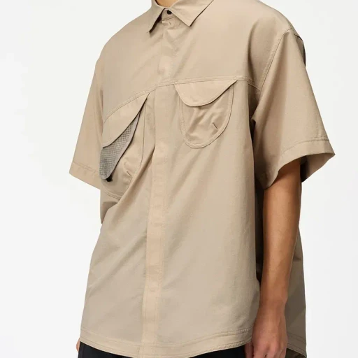 S/S Asymmetric Camp Shirt