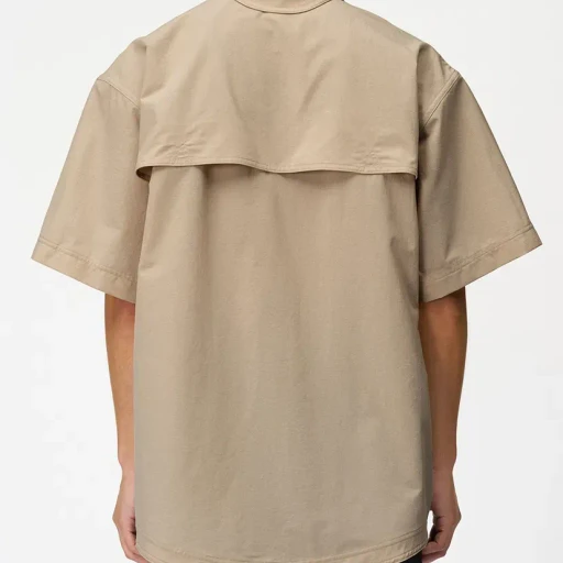 S/S Asymmetric Camp Shirt
