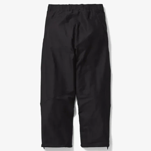 Cotton Silk Blend Helicoid Wide Pants