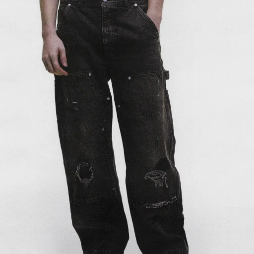 Double Knee Paint Pants