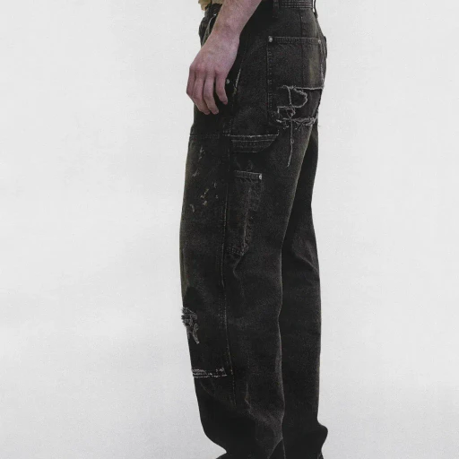 Double Knee Paint Pants