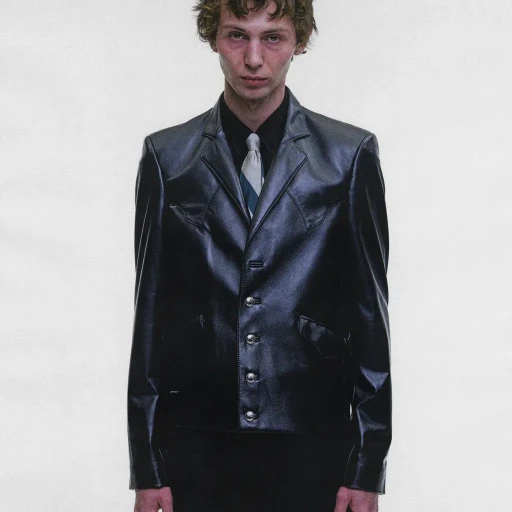 Western Perfect Leather Blazer