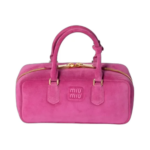 Miu Miu Arcadie Logo Embossed Tote Bag