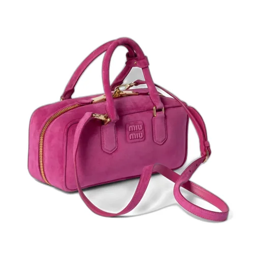 Miu Miu Arcadie Logo Embossed Tote Bag