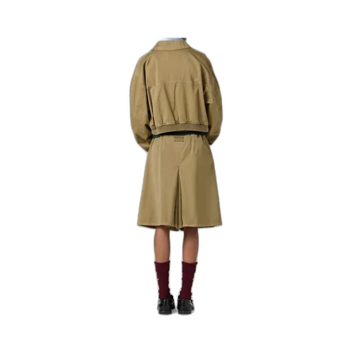 Garment-Dyed Cotton Satin Bomber Jacket