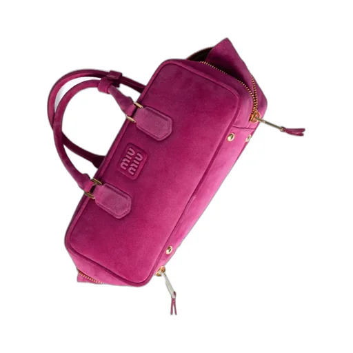 Miu Miu Arcadie Logo Embossed Tote Bag