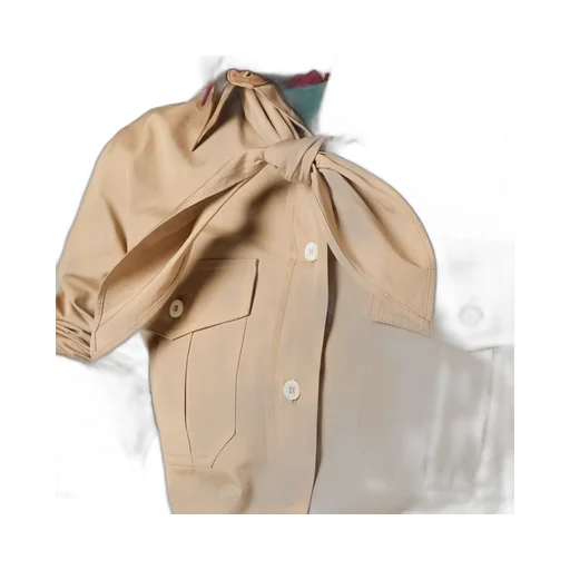 Poplin Shirt With Neckerchief