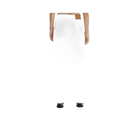 Buttoned Wide-Leg Jeans