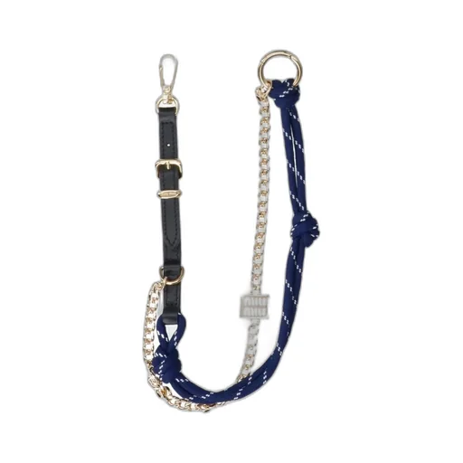 Miu Miu Logo-Engraved Chain-Linked Keyring