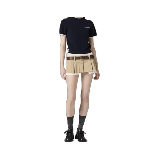 Miu Miu Crewneck Knitted Top