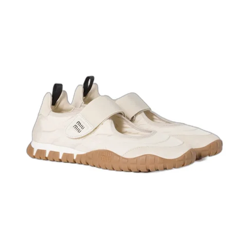 Miu Miu Tyre Round-Toe Ballet Flats