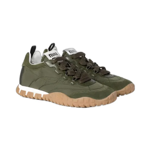 Tyre Technical Fabric And Suede Sneakers