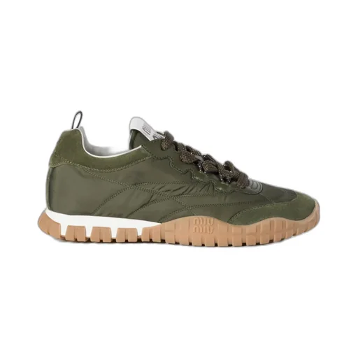 Tyre Technical Fabric And Suede Sneakers