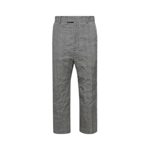 Vetements Checked Straight-Leg Trousers