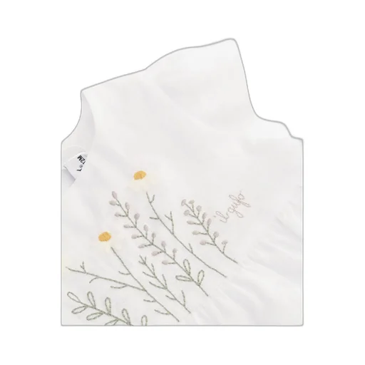 Il Gufo Floral Embroidered Dress