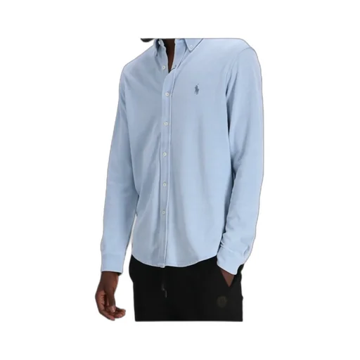 Long-Sleeve Embroidered-Logo Shirt