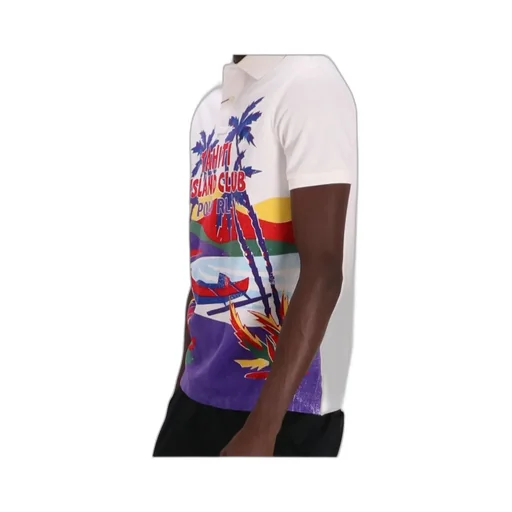 Graphic-Print Polo Shirt
