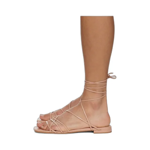 Square Toe Flat Sandals