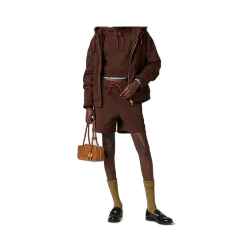 Miu Miu Drawstring Fleece Shorts