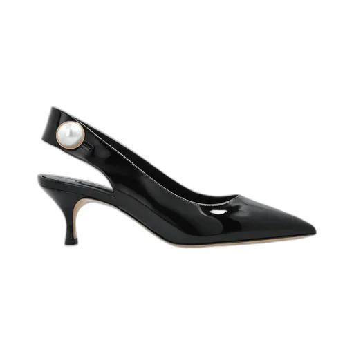 Casadei Pearl Embellished Slingback Pumps