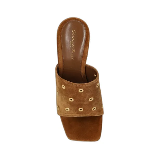 Gianvito Rossi Studded Platform Mules