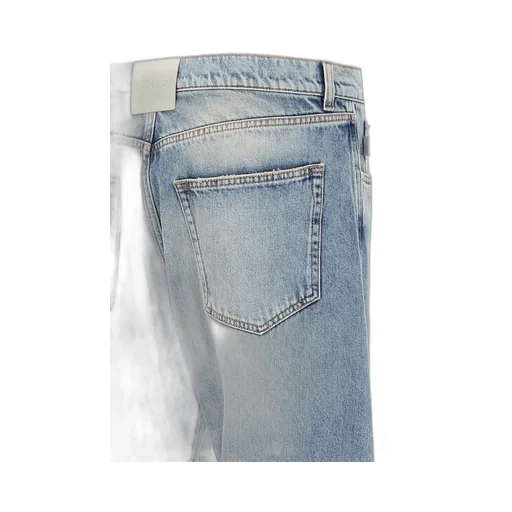 Lanvin Logo Patch Straight Jeans