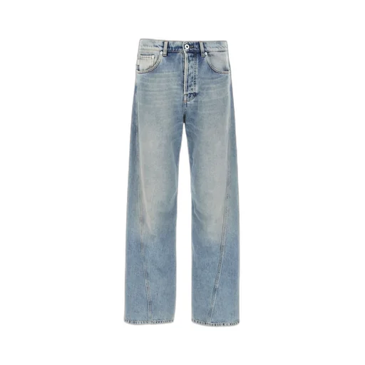 Lanvin Logo Patch Straight Jeans