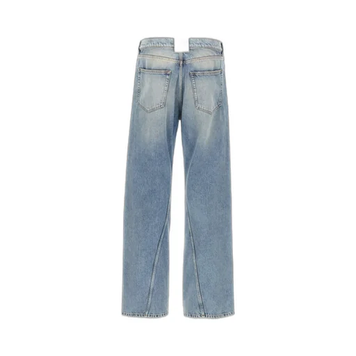 Lanvin Logo Patch Straight Jeans