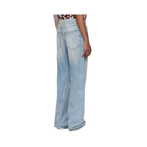Lanvin Logo Patch Straight Jeans