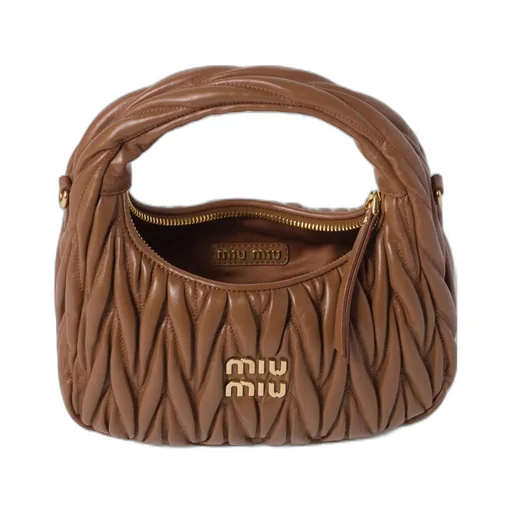 Wander Matelassé Nappa Leather Hobo Bag