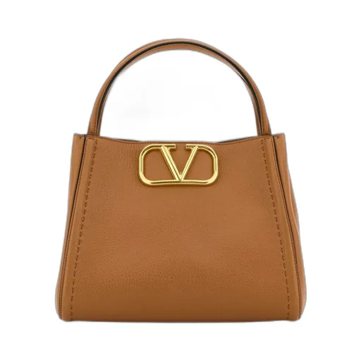Valentino Vlogo Plaque Medium Top Handle Bag