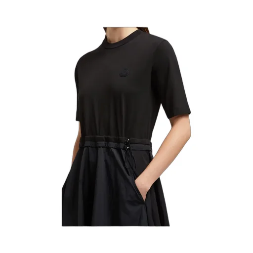 Moncler Crewneck Short-Sleeve Dress