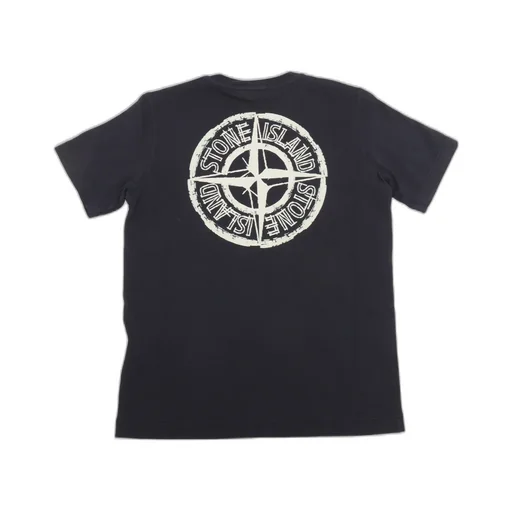 Stone Island Junior Compass Printed Crewneck T-Shirt