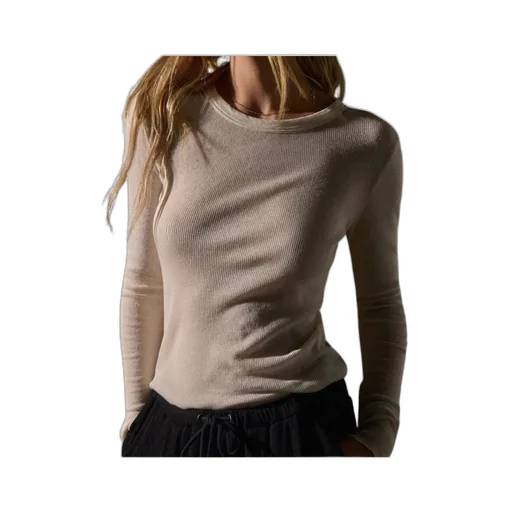 Long-Sleeve Ribbed Sweater