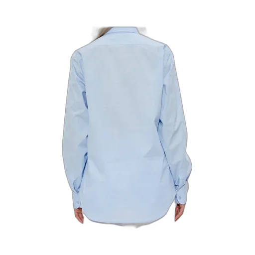Moschino Logo Embroidered Button-Up Shirt