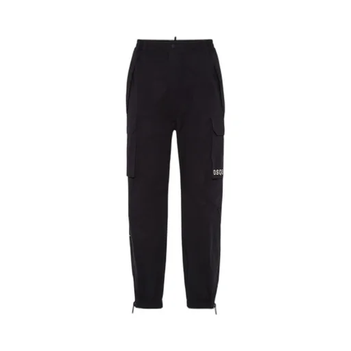 Dsquared2 Logo Printed Tapered Cargo Trousers