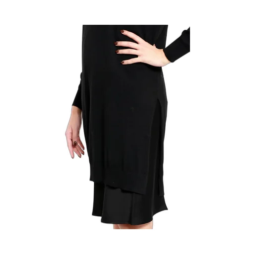 V-Neck Long Sleeve Dress
