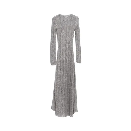 Long Sequin Knitted Dress