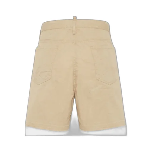 Stitched Cotton Shorts