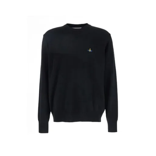 Vivienne Westwood Orb Embroidered Crewneck Knitted Jumper