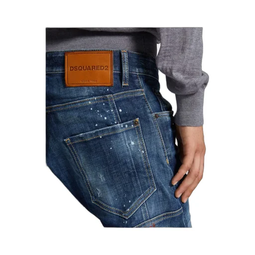 Dsquared2 Paint Splatter Distressed Skinny Jeans