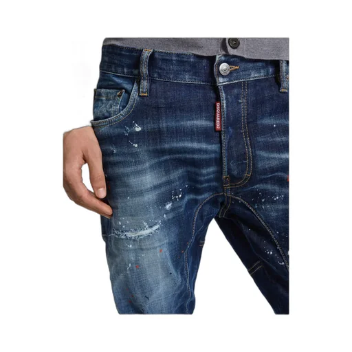 Dsquared2 Paint Splatter Distressed Skinny Jeans
