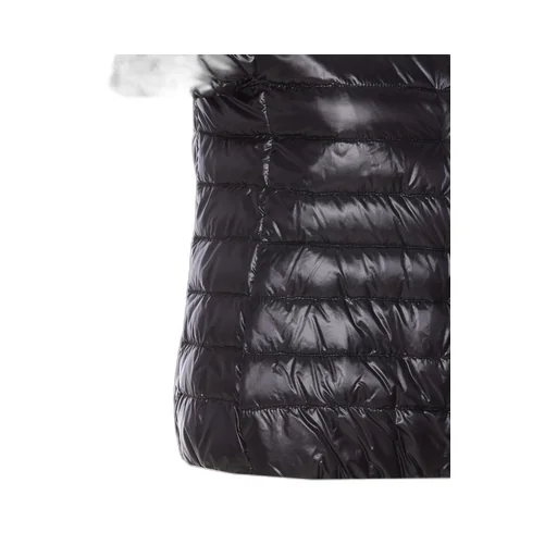 Snap-Button Short-Sleeved Down Jacket