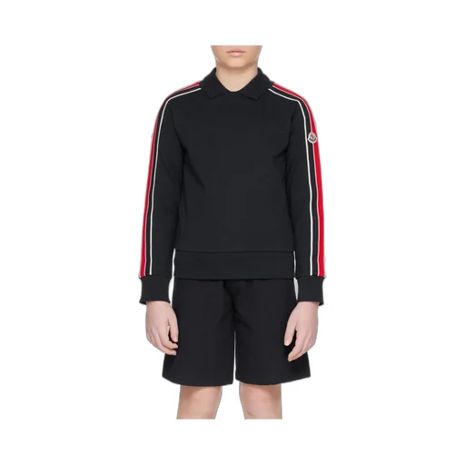 Moncler Enfant Logo Patch Stripe Detailed Sweater