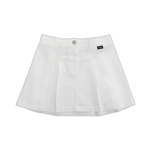 Aspesi Kids Logo Tag Pleated Skirt